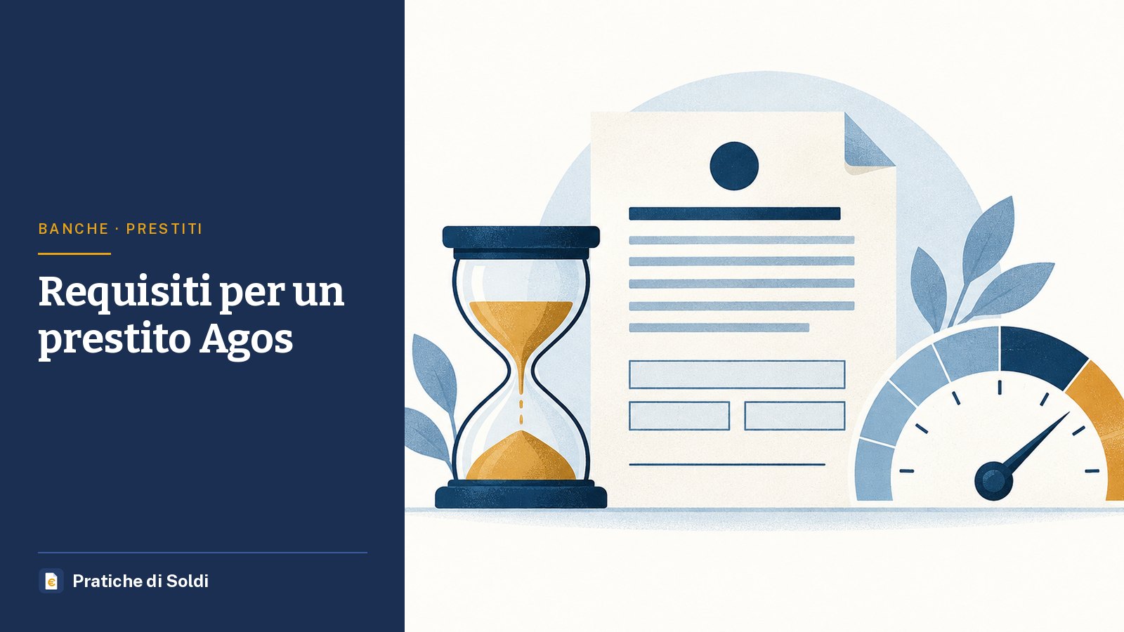 Requisiti per un prestito Agos: un contratto di prestito tra una clessidra e un indicatore